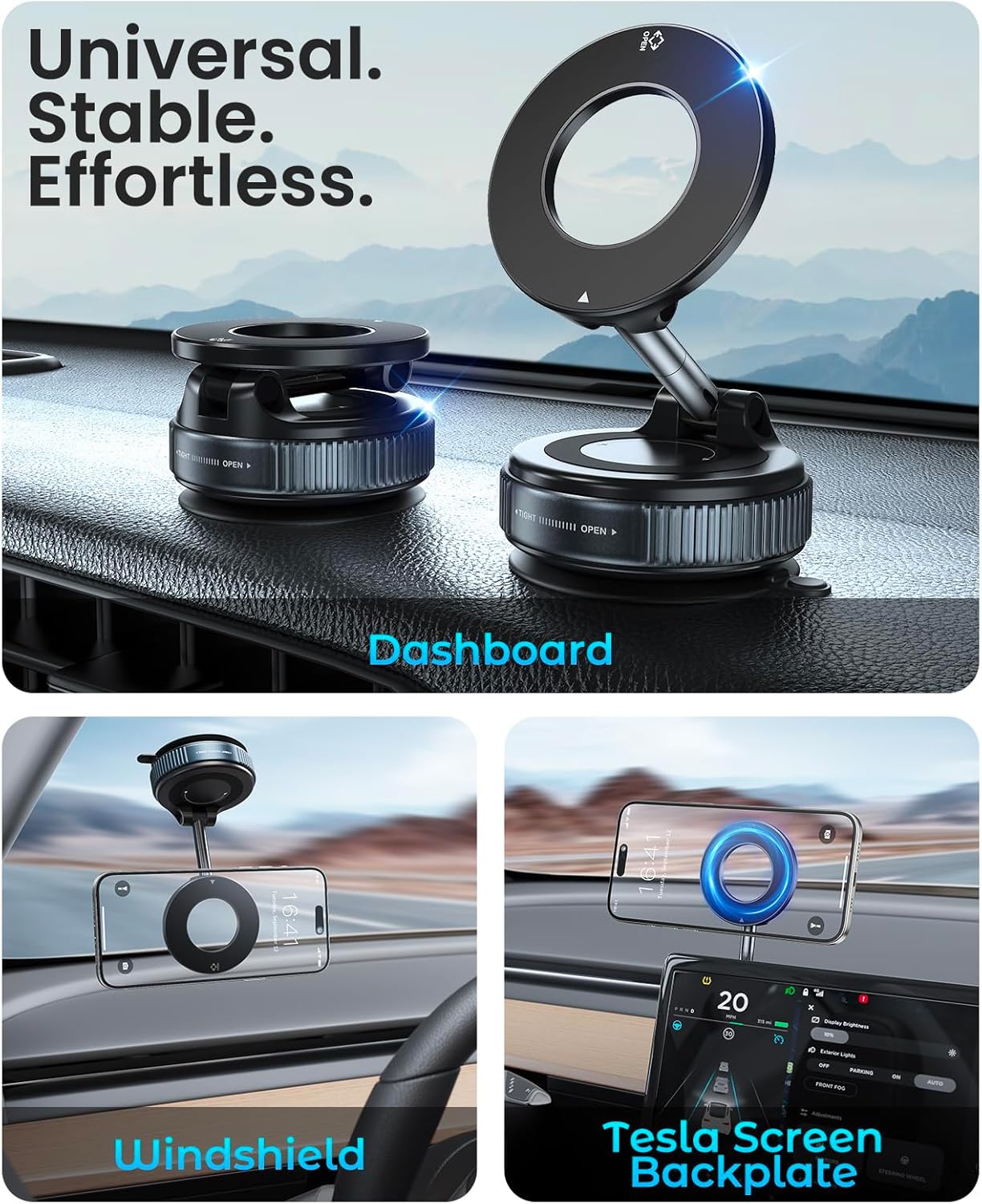 Vacuum Suction Magnetic Bracket, Phone Holder