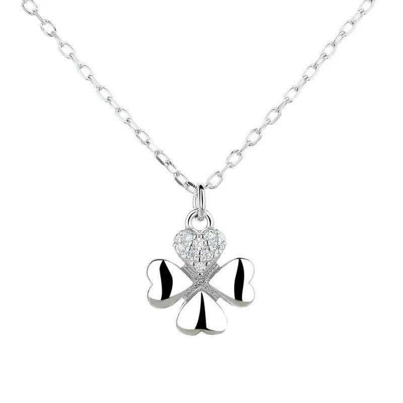 925 Sterling Silver Simple Temperament Clavicle Necklace