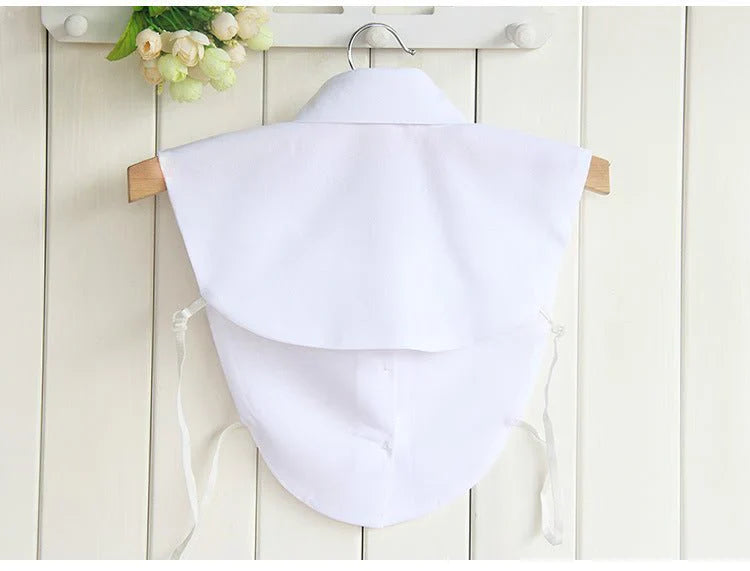 Chiffon Rhinestone Fake Collar Shirt Women's Shawl