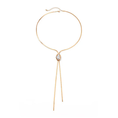 Women's Y-shaped Clavicle Chain Inlaid With Pearls